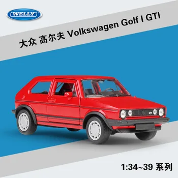 WELLY 1: 36 Volkswagen Golf I GTI Alaşım Model Araba Metal Model Araçlar İçin Kutu İle Koleksiyon Hediye B79