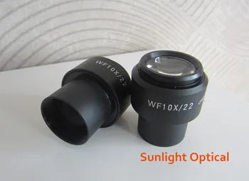 WF10X 22mm Ayarlanabilir Yüksek Göz Noktası Geniş Açı Stereo Mikroskop Mercek Lens 30mm Kauçuk Göz Kapakları ve Okuma Ölçeği