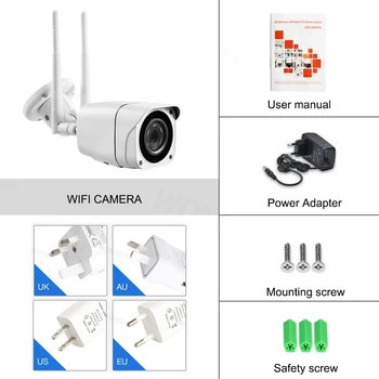 Wonsdar 5MP 1080 P HD 3G 4G Kamera Kablosuz Açık GSM SIM Kart İki Yönlü Ses Bullet CCTV Kamera Gece Görüş 30 M P2P CamHi