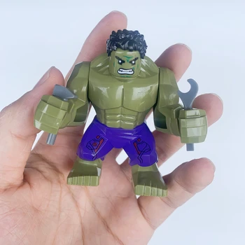X160 6.5 CM Yeni Trend Hulk Tuğla Yapı Taşları Anime Karikatür Mini Aksiyon Figürleri Kafaları Montaj Oyuncaklar Çocuklar Doğum Günü Hediyeleri X1052