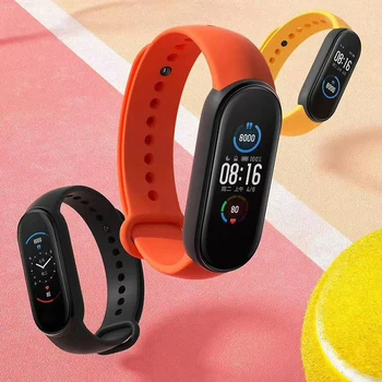 Xiao mi mi bant 5 akıllı bilezik 4 renkli AMOLED ekran mi bant 5 Smartband Spor İzci Bluetooth Spor Su Geçirmez Akıllı Bant