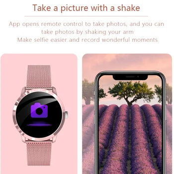 Xiaomi Akıllı İzle Kadınlar Dokunmatik Ekran Giyilebilir Cihazlar 39mm Çap Kalp Hızı Monitörü Özelleştirilebilir Duvar Kağıdı Smartwatch Bayanlar