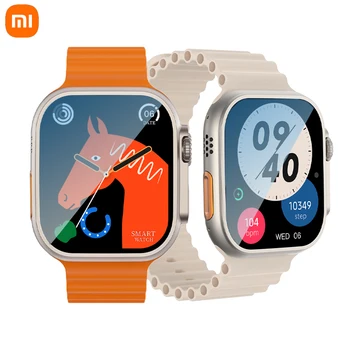 Xiaomi Ultra Reloj akıllı saat HD Ekran Su Geçirmez Smartwatch NFC spor bilezik nabız monitörü Bluetooth Çağrı Kol Saati