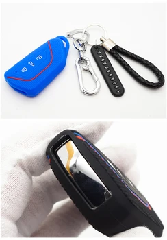 Xinyuexin silikon araba anahtarı kapağı Durumda Skoda SEAT VW Golf 8 Tiguan Beetle3 Düğmeler Oto Aksesuarları Koruyucu Tutucu anahtar çantası