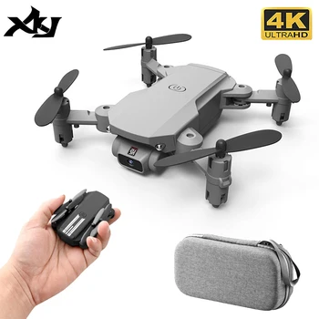 XKJ Mini Drone 4K 1080P 480P Kamera RC Katlanabilir Quadcopter WiFi Fpv Hava Basıncı İrtifa Tutun Siyah Ve Gri Drone Oyuncak Çocuklar İçin