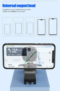 XMXCZKJ Evrensel Manyetik Telefon araç tutucu Dashboard Mobil Montaj Tutucu Navigasyon Tutucu 360°Rotasyon HUD Desteği