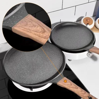 Yapışmaz Griddles ızgara kızartma tavası, Tencere Yumurta Omlet Biftek, Sığ Ağız Dayanıklı yapışmaz Tava Mutfak pişirme aletleri