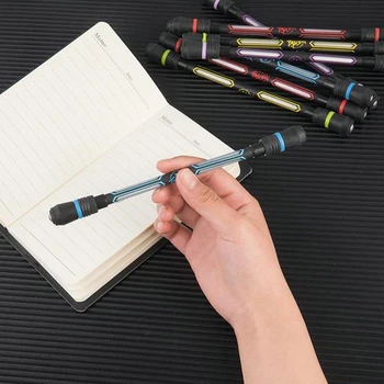 Yaratıcı Fidget fırıldak oyuncağı Yetişkin Çocuklar Antistres Iplik Kalem Plastik Spinner Kalem Stres Rahatlatıcı kaymaz El fırıldak oyuncağı