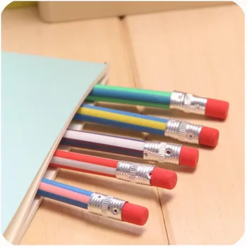 Yaratıcı Kawaii Kavisli Yazma Kalem Renkli Yumuşak Çizgili Kalem Öğrenci Çocuk Öğrenme Ofis Okul Malzemeleri Kırtasiye
