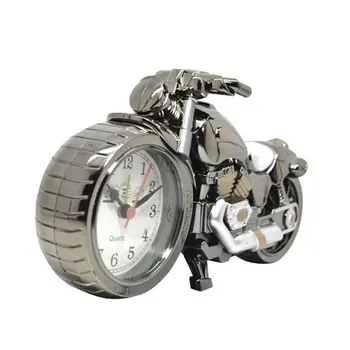 Yaratıcı Motosiklet Motosiklet Desen çalar saat Masa Saati Yaratıcı Ev doğum günü hediyesi Serin Saat (Tekerlek Tipi Rastgele)