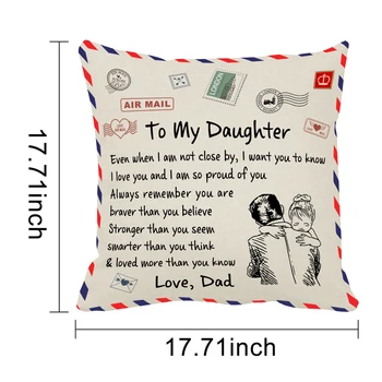 Yastık Kılıfı dekoratif kırlent Ev yastık Kapak yıldönümü hediyesi için Anne Kızı Oğlu Torunu Torunu