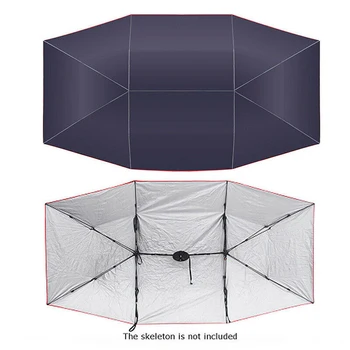 Yaz araba kılıfı Gölge Kapak Araba Katlanabilir koruyucu şemsiye Araba Çatı Korumak Açık Çadır Anti-Uv Oxford Kumaş Braketi Olmadan