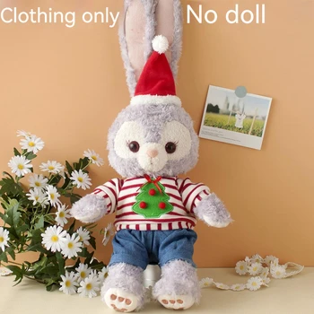 Yeni Disney Kawaii Stella Lou Tavşan Bebek Değiştirilebilir Giysiler İçin Uygun 50cm peluş oyuncak Noel Cadılar Bayramı Hediye Kız İçin çocuk