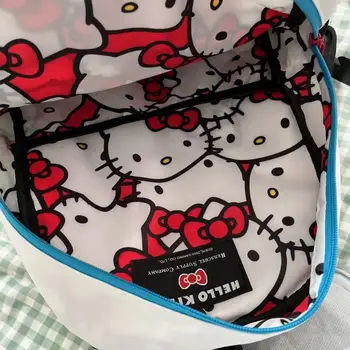 Yeni Hello Kitty Baskı Sırt Çantası Sevimli Sanrio Bayan Çantası Sevimli Kız Kampüs Sırt Çantası Büyük Kapasiteli okul çantası laptop çantası Okul Çantası