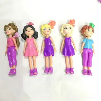 Yeni Karışık 3 adet / takım Sevimli Polly Cepler Kız Bebek Figürleri prenses oyuncaklar Sınırlı Koleksiyon bebek Çocuk Doğum Günü hediyeleri için