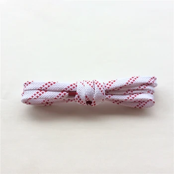 Yeni Koşu Ayakabı Düz Beyaz ve Kırmızı Çizgili Polyester Eğlence Kumaş Ayakkabı Bağı doğum günü hediyesi olarak