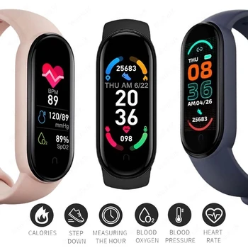 Yeni M5 akıllı saat Erkekler Kadınlar Fitness Spor Dijital saatler Fitpro Sürüm Bluetooth Müzik Kalp Hızı Fotoğraf Çekmek Smartwatch