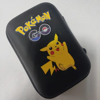 Yeni Pokemon Pikachu Oyun Kartları 50 Kapasiteli Kart Tutucu Albümü sert çanta kart tutucu Kitap Tutucu Kulaklık saklama kutusu Çocuk Hediyeler