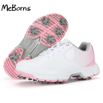 Yeni Su Geçirmez golf ayakkabıları Kadın Açık Sivri Golf Sneakers Bayanlar Büyük Boy 35-41 Spor Golf Ayakkabıları Kadın Atletik Sneakes