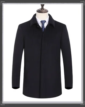 Yeni Varış Moda Klasik Ceket Erkekler Kalınlaşmış Giyim Yün Toptan Sonbahar Ve Kış Rahat Palto Artı Boyutu M-4XL 5XL 6XL