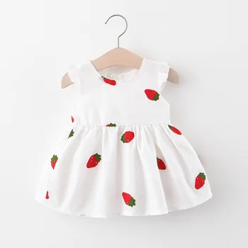 Yenidoğan bebek Kız yaz giysileri çiçek dantel elbise kostüm kızlar için bebek giyim 1 yıl doğum günü prenses parti elbiseler elbise