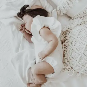 Yenidoğan giyisi Yürümeye Başlayan Giysi Set Bebek Kız Pamuk Kısa Kollu Bodysuit Çocuk Giyim Seti Kız Sunsuit Bebek Giyim
