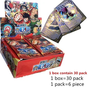 YENİ Orijinal japon animesi Toplama Kartı Cartas Luffy Roronoa Sanji Nami TCG Oyun Kartları 50-210 adet / kutu Çocuk doğum günü hediyesi