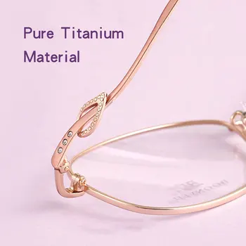 YIMARUILI Yeni Ultra hafif Retro Oval Gözlük Saf Titanyum Moda Küçük Yüz Optik Reçete Gözlük Çerçevesi Kadın BV6007