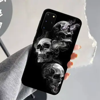 Yinuoda Grim Reaper Kafatası İskelet Telefon Kılıfı için Samsung S21 S10 Lite S20 Ultra S9 S8 Artı S7 S6 kenar S5 kapak
