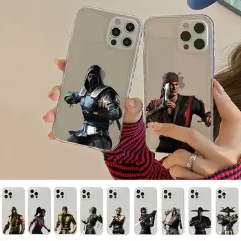 Yinuoda Mortal Kombat Telefon Kılıfı için iPhone 14 13 12 11 Pro Max XS X XR SE 2020 6 7 8 Artı Mini Koruyucu Kapak
