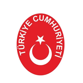 YJZT 11.5 CM*14.8 CM Komik Yansıtıcı Araba Sticker Türkiye Bayrağı Cumhuriyeti Arması Çıkartması 6-2098