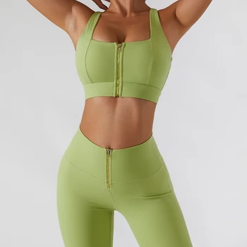 Yoga Kadın Spor Seti tenis kıyafeti Spor Tayt Şort Etek Seti Egzersiz Koşu Darbeye Dayanıklı Spor Kırpma Üst Spor Sutyeni Yoga Seti
