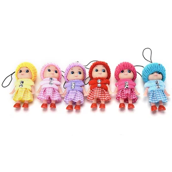 Yumuşak Bebek doldurulmuş oyuncak anahtarlık Sevimli PVC Oyuncak Çocuk Peluş Bebek anahtarlık Mini Peluş Hayvanlar anahtarlık bebek kızlar kadınlar İçin Komik Hediye
