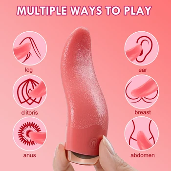 Yumuşak Dil Yalama Vibratör G noktası Klitoral Stimülatörü Mini Klitoris Seks Oyuncakları Kadınlar için Meme Kadın mastürbasyon için seks Shop Yetişkin 18