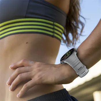 Yumuşak silikon saat kayışı Suunto Çekirdek İçin Yedek Bilek Spor Bantları İçin Metal Toka İle Suunto Çekirdek Smartwatch aksesuarları