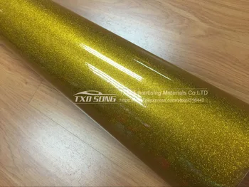 Yüksek parlak elmas inci filmi altın inci glitter araba sargı çıkartma hava kabarcıkları ile ücretsiz kargo boyutu:12/30/50/60X100 cm / LOT