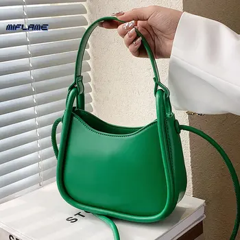 Yüksek Sense Klein Mavi Düz Renk Çanta 2022 Yeni Yabancı Stil basit omuz çantası Bahar Kadın Tasarımcı Doku askılı çanta