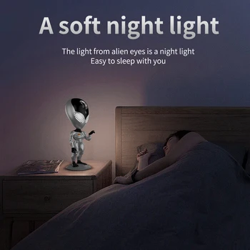 Yıldız projektör ışık Ses İnteraktif LED Atmosfer Gece Lambası 360° Dönen Yatak odası Masaüstü Dekorasyon çocuk hediyeleri