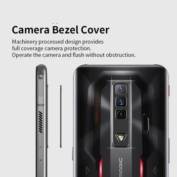 ZTE nubia Kırmızı Sihirli 7 Magic7 Lüks Kamera Koruma Daire Metal Lens Koruyucu Kılıf Kapak Tampon Koruma Halkası