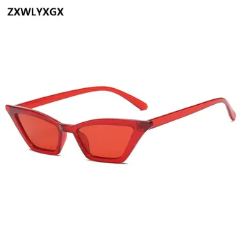 ZXWLYXGX Avrupa ve amerika'da yeni trendler retro güneş gözlüğü güneş gözlüğü bayan kedi göz gözlük renkli deniz kişilik