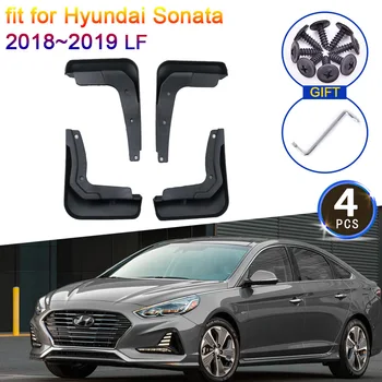 Çamurluk Hyundai Sonata 2018~2019 için LF Anti-splash Upguards Flap Çamurluklar Çamurluk Ön Arka Tekerlek Araba Styling 4 ADET Aksesuarları