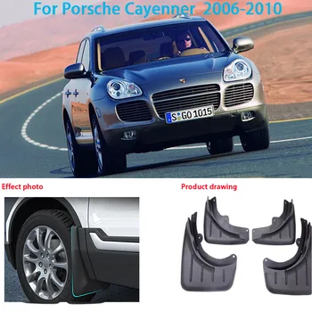 Çamurluklar Porsche Cayenne 2006-2010 için Otomatik Çamurluk Çamurluk Çamur Flaps Guard Sıçrama Araba Aksesuarları