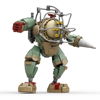 Çekim Oyunu BioShocked Büyük Baba Küçük Kız Koruyucuları Aksiyon Figürü Robot Yapı Taşı Mech Modeli Tuğla oyuncak Çocuk Hediyeler