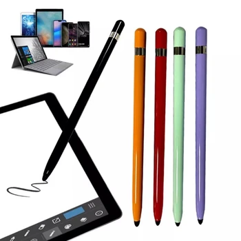 Çift Kafaları Stylus Tablet Smartphone Stylus Kalem Evrensel Yedek Yumuşak Uç Yazma Çizim Kapasitif Dokunmatik Ekran Kalemi