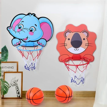 Çocuk basketbolu Hoop Kiti Karikatür Yaratıcı Hayvanlar Basketbol Standı Açık iç mekan oyunu Spor Oyun Oyuncaklar Çocuklar Çocuklar İçin