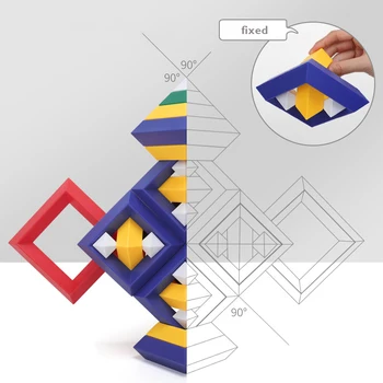 Çocuk Blokları oyuncak Yaratıcılık Piramit Yapı Taşları Set İstifleme Oyuncaklar Montessori Eğitim Ebeveyn-çocuk etkileşimi oyuncak