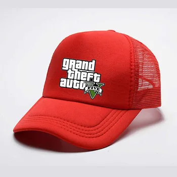 Çocuk Kapaklar Karikatür GTA 5 Çocuk beyzbol şapkası Kız Erkek Şapka Güneş Koruyucu Bebek Şapka Hip Hop Baskılı beyzbol şapkası Çocuklar Kapaklar