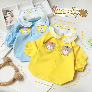 Çocuk Kazak Sonbahar Giyim 2022 Japon Çocuk Giyim çocuk Bebek Üstleri çocuk Dip Gömlek Karikatür Üstleri