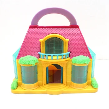Çocuk oyun evi oyuncak kız bavul bebek evi Montaj seti Oyuncak Modeli Yapı Kitleri villa ev DIY Mobilya Aksesuarları