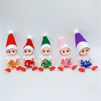 Çocuk Oyuncakları Noel Ruhu Dekorasyon Bebek Bebek Melek Tatil Süs Sevimli Mini Oyuncak Giysi Değişimi Cüce Küçük Adam